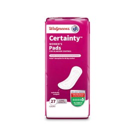 Certainty Women's Bladder Control Pads, Ultimate Absorbency, Long Length, 27 Count (Pack of 2) Total of 54 Count