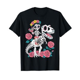 Dia De Los Muertos Skeleton Dinosaur Mexican Toddler Boy Men T-Shirt