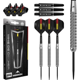 Mission | Mike De Decker Darts | Steel Tip | Brass | Tungsten Look | 20g.