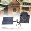 BONKZEBU Solar Powered Exhaust Vent Fan, Professional Efficient Solar Powered