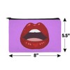 Seductive Luscious Open Mouth Lips Makeup Cosmetic Bag Organizer Pouch