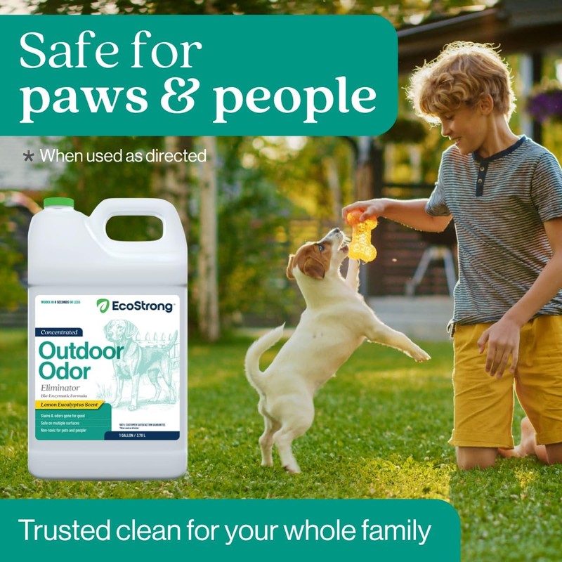Eco Strong Outdoor Odor Eliminator Outside Dog Urine Enzyme Cleaner