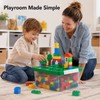 Building Blocks Storage Box for Kids - Transparent Stackable Organizer