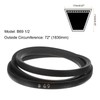 sourcing map B69 1/2 Rubber V Belt, B Section V-Belt