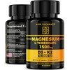 Magnesium L-Threonate 1500mg with Vitamin D3 10,000 IU & K2