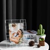 kitCom 5x7Inch Crystal Frame of Keepsake Photo Frames Wedding, Crystal