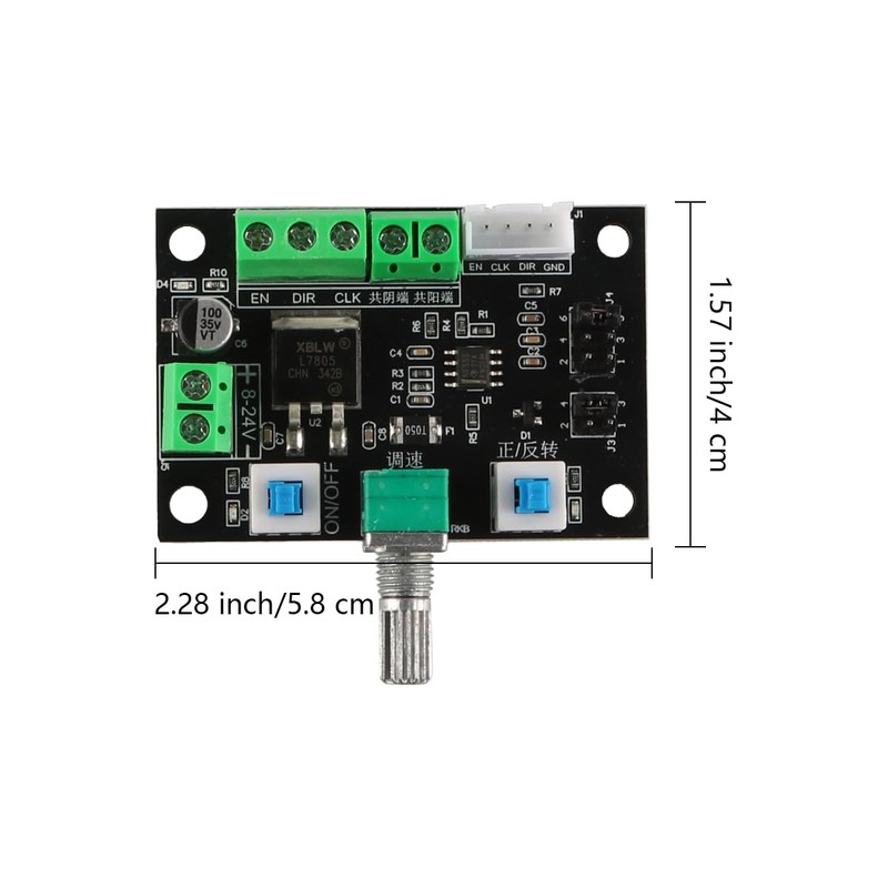 Sarini Speed Controller for Stepper Motor Driver with High/Medium/Low Frequency