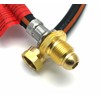 0.5m (20") POL x W20 hose PIGTAIL WITH NRV