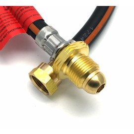 0.5m (20") POL x W20 hose PIGTAIL WITH NRV