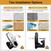 KAMANINA Curtain Rods No Drilling for Windows 32 to 86