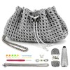 Herally Crochet Kit DIY Bag for Beginners - Include Yarn,