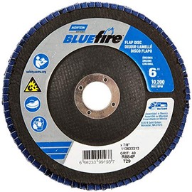 Flap Disc, 6 in x 40 Grit, 7/8