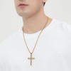Jurikko Celtic Cross Necklace for Men Irish Knot Stainless Steel