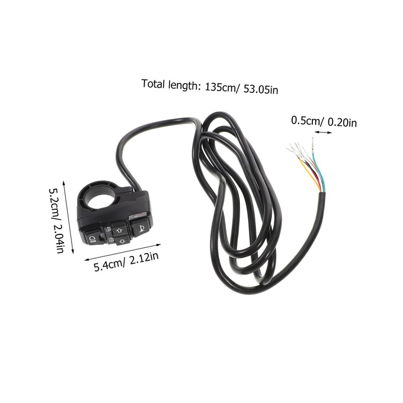 Alipis E-Bike Motorbike Handlebar Control Switch Headlight Horn Turn Signal