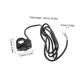 Alipis E-Bike Motorbike Handlebar Control Switch Headlight Horn Turn Signal Fit for Scooters Motorcycles Easy to Install Design