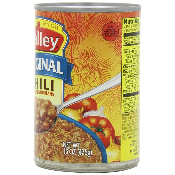 Nalley Original Chili Con Carne with Beans, 14-Ounce Cans (Pack of 8)