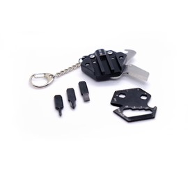 Hexagonal Multitool Key Chain EDC Mini Knife Combination Tool Outdoor Portable Folding Key Knife