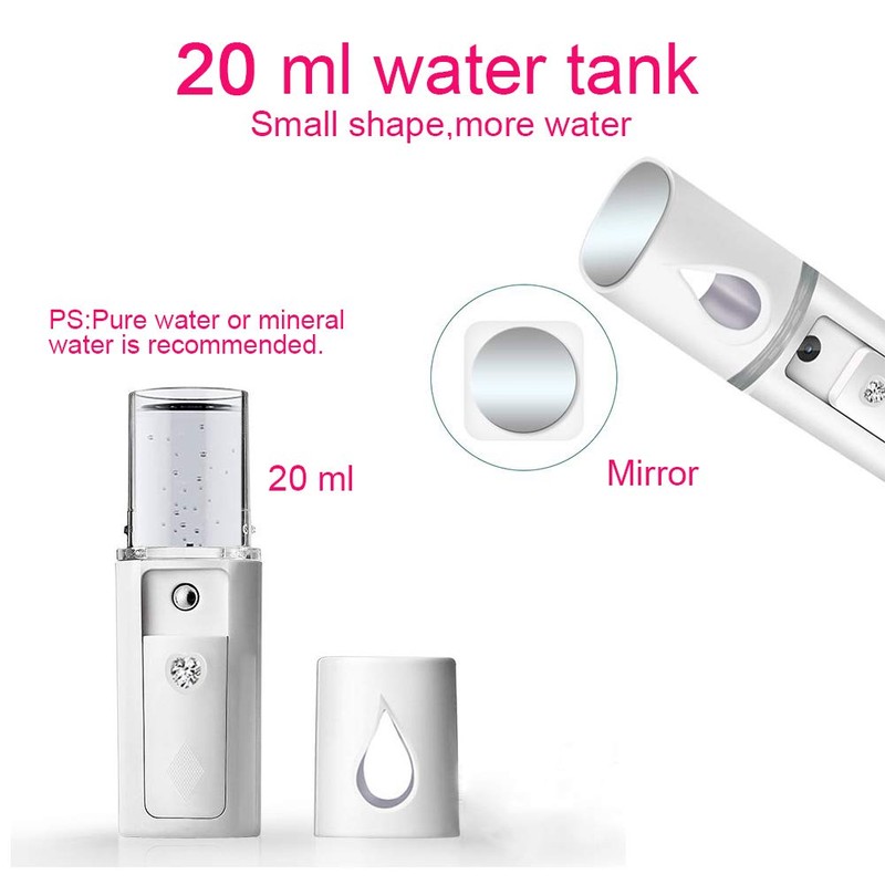 Nano Facial Steamer Mist Spray Eyelash Extensions Cleaning Pores Water