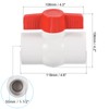 PATIKIL G1-1/2 UPVC Ball Valve Compact T-Handle Round Socket Water