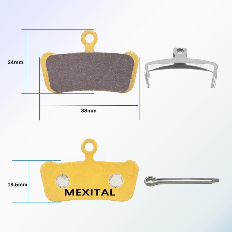 MEXITAL Bicycle Brake Pads, Disc Brake Pads for SRAM G4/G4