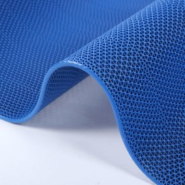 errzom Pool Floor Mat for Deck Outside Drainage Non Slip Pad Rugs Commercial Wet Area Anti-Slip Mats for Shower Room Public Toilet Hallway Garage Poolside Decorative Mats,Blue,3×10FT