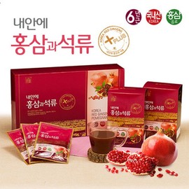 홍삼과석류 홍삼석류 6년근 여성건강 엄마선물 활력 Red Ginseng and Pomegranate Red Ginseng Pomegranate 6-Year-Old Women's Health Mom Gift Vitality