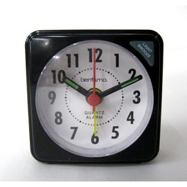 Acctim Black Ingot Travel Alarm With Light