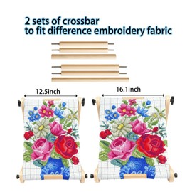 Adjustable Embroidery Hoop Table Stand Holder Needlepoint Stretcher Bars Scroll Frame Cross Stitch Stand Lab Supplies