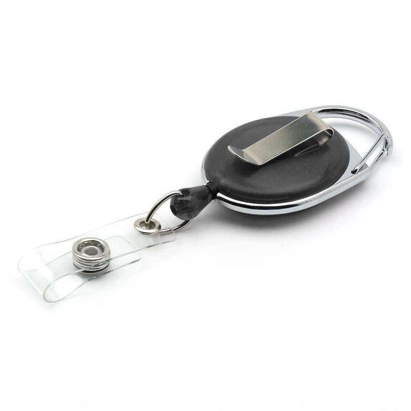 Black YoYo Retractable Reel Holder - by Lanyards Tomorrow Extending