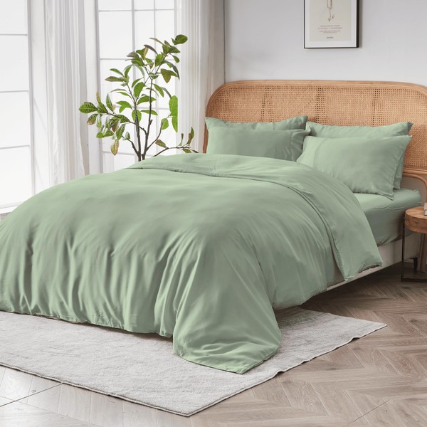 SIJO AiryWeight Tencel Duvet Cover, 100% Lyocell Derived from Eucalyptus,