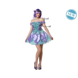 ATOSA Costume Fairy Purple Women Adults XS