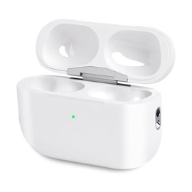 Airpod Charging Case Compatible for Airpods Pro 1&2 Generation - Wireless Charger Case Replacement with Bluetooth Pairing Sync Button, No Earbuds White