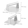 KONTONTY 2Pcs Stainless Steel Burger Press Patty Maker Tool for
