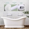 ZALIK Heavy Duty Gray Shower Handle Suction Grab Bar for