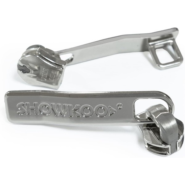 SHOWKOO Suitcase Zip Replacement Metal YKK Zipper Handle, YKK Zipper