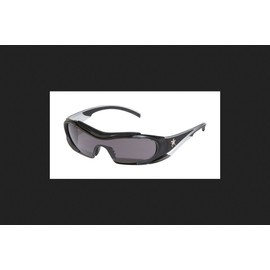 Crews MCR Safety Hellion Anti-Fog Safety Glasses Gray Lens Black Frame 1 pc.