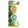 Penn-Plax Bird Life Two Flower Mirror with Bell - Interactive