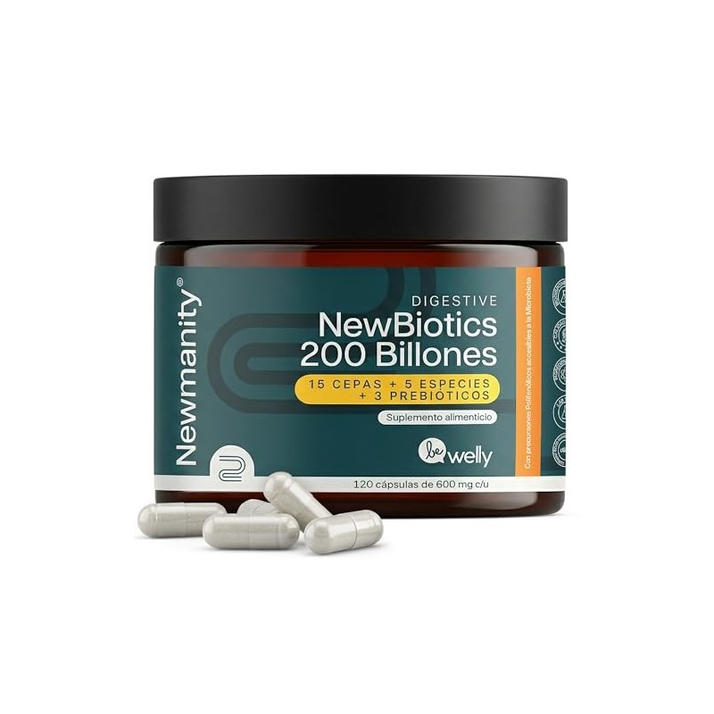 MegaBiotic Probióticos 120 Billones y 17 Cepas|60 cápsulas|536mg p/porción