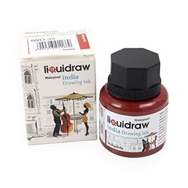 Liquidraw Coloured Drawing Ink India Ink, Waterproof 20 Assorted Colours, 35ml Indian Inks for Artists ()