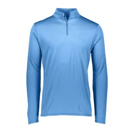 Augusta Sportswear Men's Attain Light Weight Wicking Knit 1/4 Zip Pullover - Moisture-Wicking Athletic Performance and Comfort Wear Columbia Blue 2XL