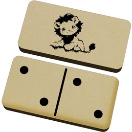 Azeeda 'Cute Sketchy Lion ' Domino Set & Box (DM00048676)