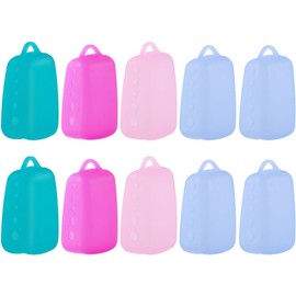 IMIKEYA Fundas para Cepillo de Dientes de Silicona, Protectores Ventilados E Impermeables Juego de 10 Color Aleatorio Ideales para Actividades al Aire Libre y Camping