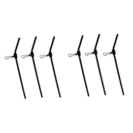 Jenzi Anti Tangle Boom with Carabiner, Fishing Anti Tangle Boom Curved Black 5 cm, 8 cm or 12 cm, Carp Feeder + Free Petri Sticker (12 cm)