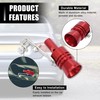 X AUTOHAUX 2pcs Universal Aluminum Turbo Sound Exhaust Muffler Pipe