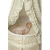 Badger Basket Empress Canopy Bassinet - Round Rocking Baby Cradle