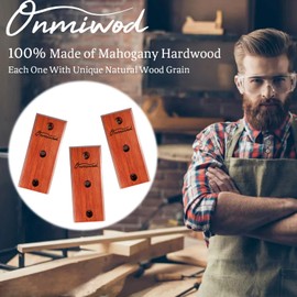 Guitar Wall Mount 3 Pack, Mahogany Wood Guitar Hanger, U-Shaped Guitar Wall Hanger Mount, Guitar Holder Hook Stand Wall for Acoustic, Electric Guitar, Banjo, Bass, Gift for Guitar Player Men