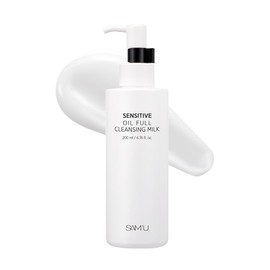 SAM'U: Full Cleansing Milk, Sensitive Oil, 6.8 fl oz (200 ml), Cleansing Milk, Moisturizing, Dry Skin, Dry Skin Care, Rough Skin Care, Pore Care, Weak Acid, Hypoallergenic, pH Balance, Korean