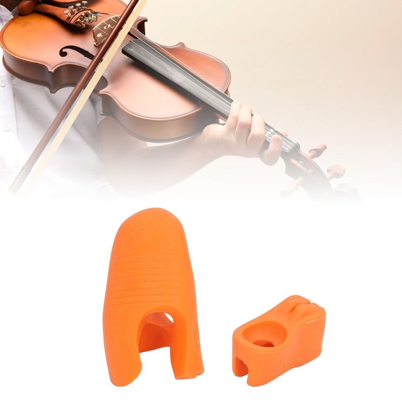 2 Pcs Violin Bow Grip Corrector Soft Reusable Silicone Violin