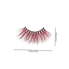 FOMIYES 1pair Decorative Dense False Eyelashes Natural Hair Cosplay Beauty Tools for Stage Performance Party Makeup Photography Attractive