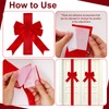 Bcxfbxd 6 Pcs Large Christmas Cabinet Ribbons Bows Xmas Door